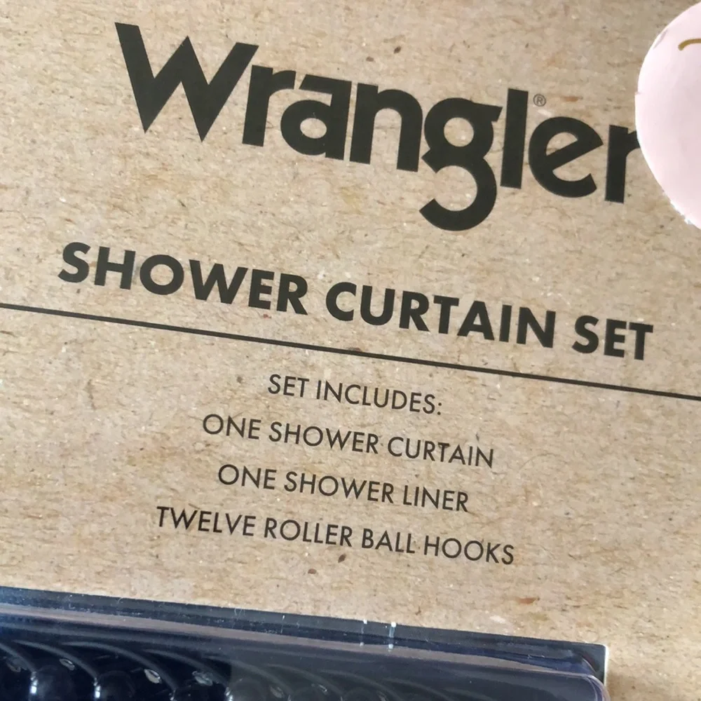Wrangler Halloween Western Shower Curtain Set